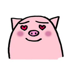 pig with japanese comment sticker #4147242