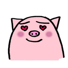 pig with japanese comment sticker #4147242