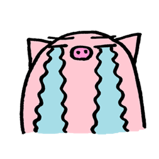 pig with japanese comment sticker #4147249