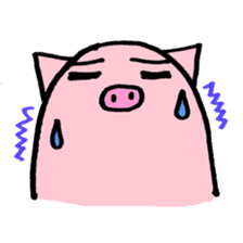 pig with japanese comment sticker #4147251