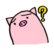 pig with japanese comment sticker #4147252