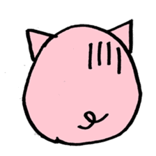 pig with japanese comment sticker #4147266