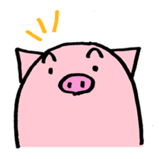 pig with japanese comment sticker #4147270