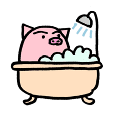 pig with japanese comment sticker #4147272