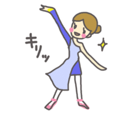 The Ballerina ballet sticker #4148465