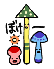 Funny mushrooms! sticker #4148681