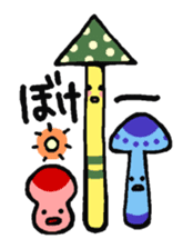 Funny mushrooms! sticker #4148681