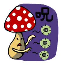 Funny mushrooms! sticker #4148686