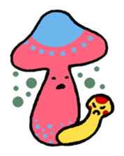 Funny mushrooms! sticker #4148693