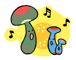 Funny mushrooms! sticker #4148700