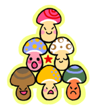 Funny mushrooms! sticker #4148705