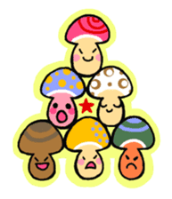 Funny mushrooms! sticker #4148705