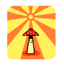 Funny mushrooms! sticker #4148706