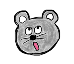 Surprised face The animal volume sticker #4149215