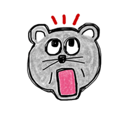 Surprised face The animal volume sticker #4149217