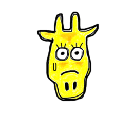 Surprised face The animal volume sticker #4149221