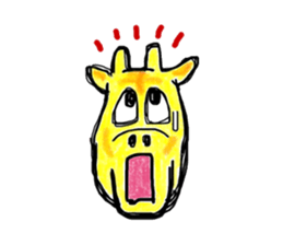 Surprised face The animal volume sticker #4149222