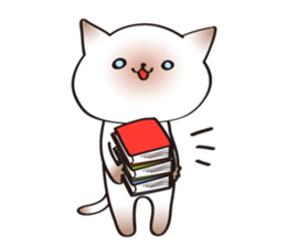 Siamese cat of the purple tie sticker #4149261