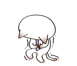 Siamese cat of the purple tie sticker #4149269