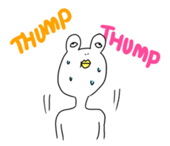 White Frog Man (English ver.) sticker #4149321