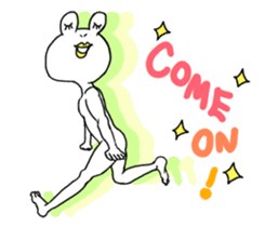 White Frog Man (English ver.) sticker #4149323