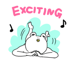 White Frog Man (English ver.) sticker #4149324