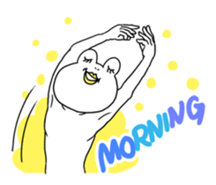 White Frog Man (English ver.) sticker #4149326