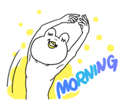 White Frog Man (English ver.) sticker #4149326