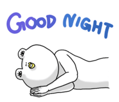 White Frog Man (English ver.) sticker #4149328