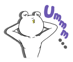 White Frog Man (English ver.) sticker #4149331