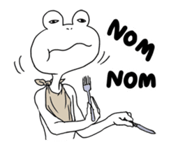 White Frog Man (English ver.) sticker #4149333