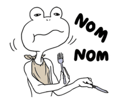 White Frog Man (English ver.) sticker #4149333