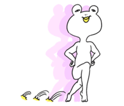White Frog Man (English ver.) sticker #4149334