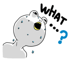 White Frog Man (English ver.) sticker #4149337