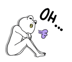 White Frog Man (English ver.) sticker #4149339