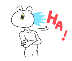 White Frog Man (English ver.) sticker #4149341