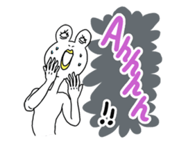 White Frog Man (English ver.) sticker #4149342