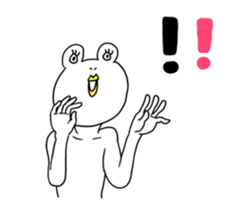 White Frog Man (English ver.) sticker #4149344