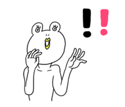 White Frog Man (English ver.) sticker #4149344