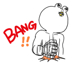 White Frog Man (English ver.) sticker #4149347