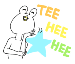 White Frog Man (English ver.) sticker #4149348