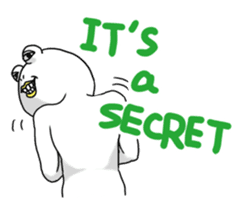 White Frog Man (English ver.) sticker #4149352