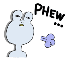 White Frog Man (English ver.) sticker #4149357