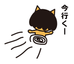 Everyday wig cat sticker #4149659