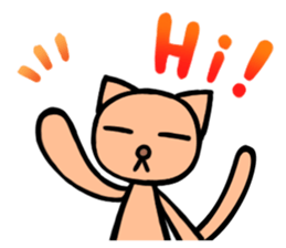 Funny cat-san sticker #4149720