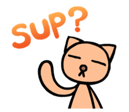 Funny cat-san sticker #4149724