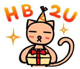 Funny cat-san sticker #4149726