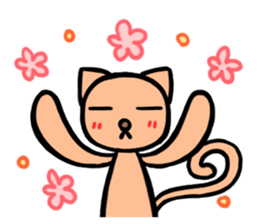 Funny cat-san sticker #4149730