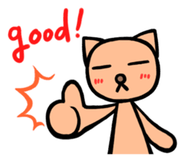 Funny cat-san sticker #4149733