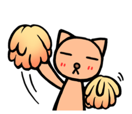 Funny cat-san sticker #4149736